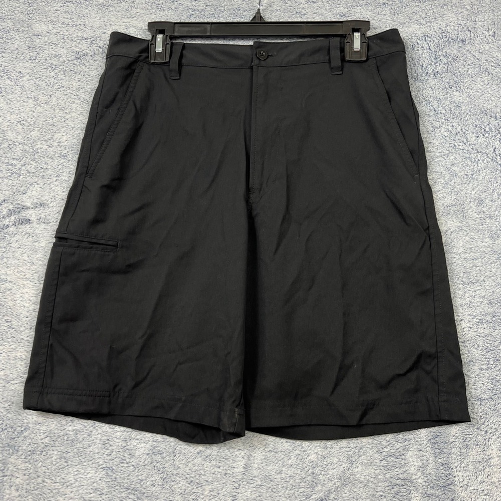 Fila Sport Mens 32 Black Golf Shorts Polyester Performance Activewear